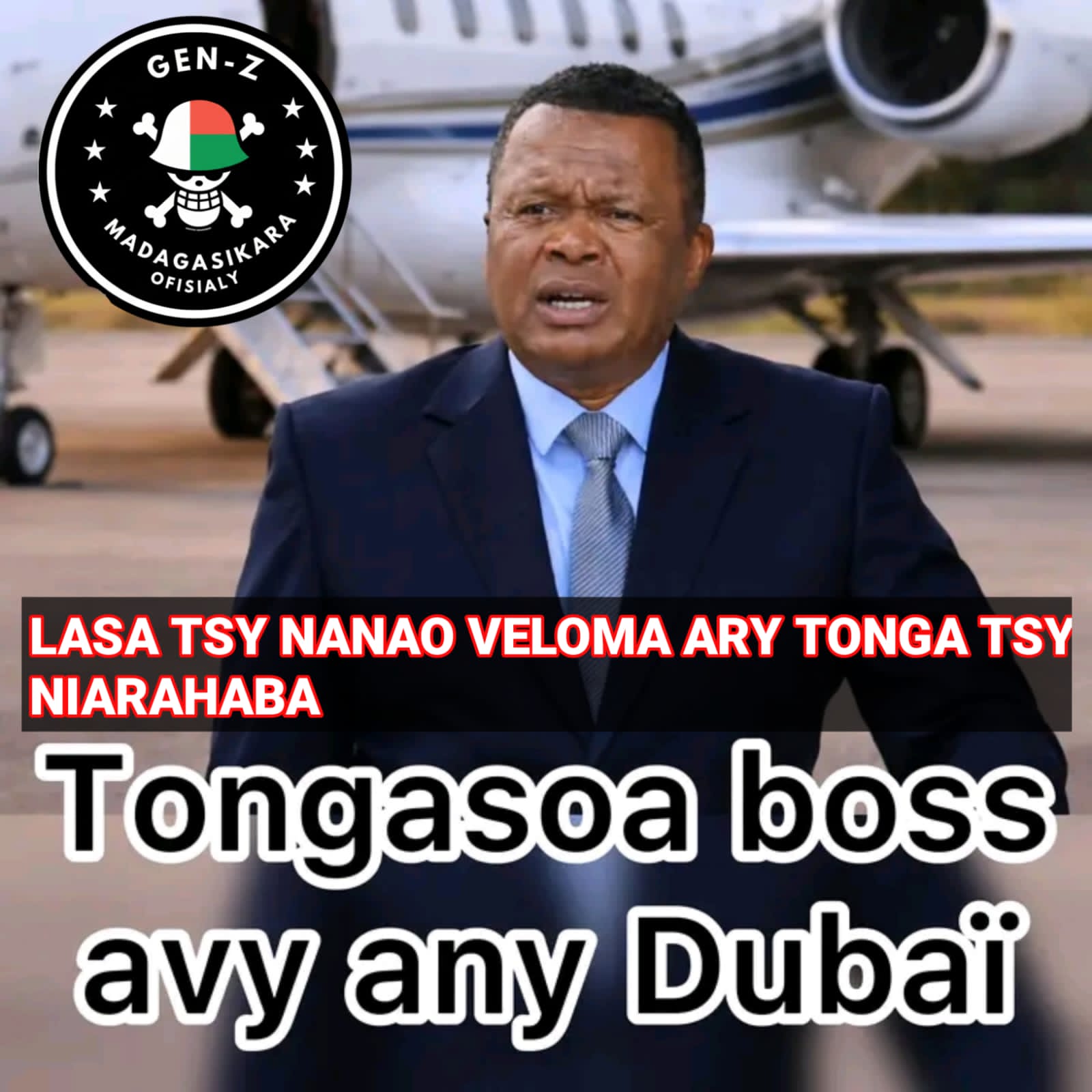 Lasa boss tsy nanao veloma,tonga indray izy ity tsy mba miarahaba 😂😂😂